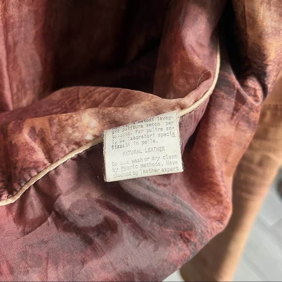 Vera Pelle Light Brown Natural Leather Jacket Women’s Size 44 - Picture 3 of 8